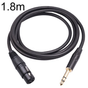 Cavo microfono 6,35 mm TRS maschio a XLR femmina 3 pin