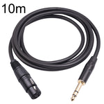 Cavo microfono 6,35 mm TRS maschio a XLR femmina 3 pin