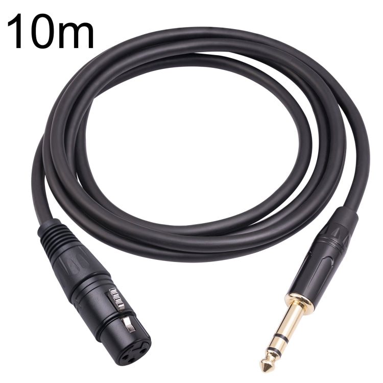 Cavo microfono 6,35 mm TRS maschio a XLR femmina 3 pin