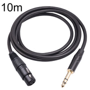 Cavo microfono 6,35 mm TRS maschio a XLR femmina 3 pin