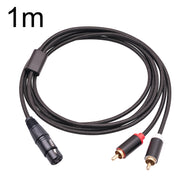 Cavo splitter audio XLR femmina a doppio RCA 1-3 metri