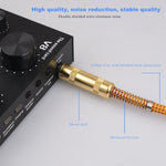 Cavo audio 6,35 mm maschio dritto a gomito 3 m