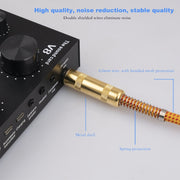 Cavo audio 6,35 mm maschio dritto a gomito 3 m