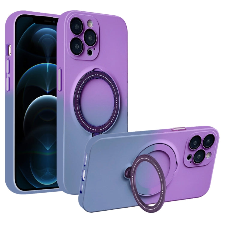 Custodia per telefono in TPU sfumato con supporto MagSafe, For iPhone 12 Pro Max, For iPhone 12 Pro, For iPhone 11 Pro Max, For iPhone 11