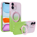 Custodia per telefono in TPU sfumato con supporto MagSafe, For iPhone 12 Pro Max, For iPhone 12 Pro, For iPhone 11 Pro Max, For iPhone 11