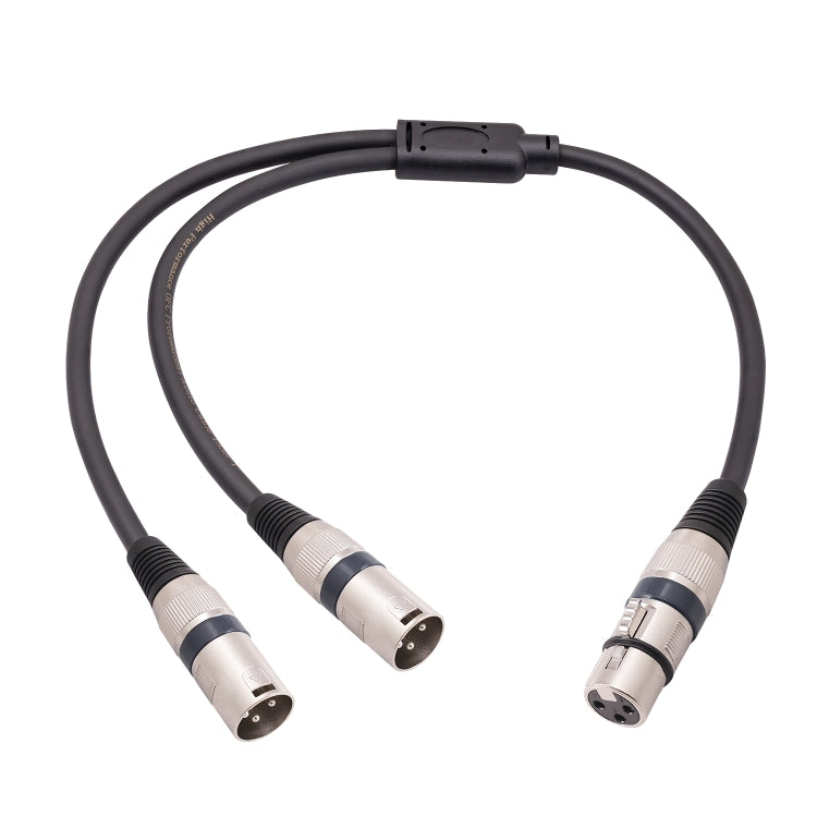2055YMMF-05 Cavo audio XLR da 3 pin femmina a doppio maschio, lunghezza: 50 cm, XLR F to Dual M (Black+Red), XLR F to Dual M (Black+Blue), XLR F to Dual M (Black)