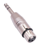 Adattatore audio 6,35 mm TRS maschio a XLR femmina 3 pin