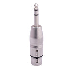 Adattatore audio 6,35 mm TRS maschio a XLR femmina 3 pin