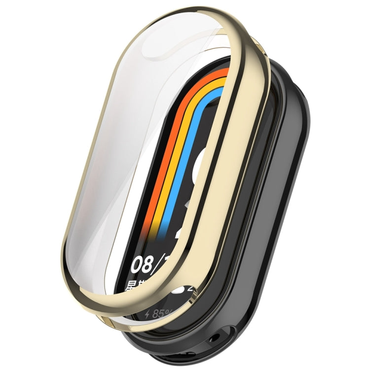 Custodia protettiva per orologio galvanico in TPU a copertura totale, For Xiaomi Mi Band 8 / 9 Ceramic / 10 Ceramic