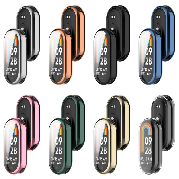 Custodia protettiva per orologio galvanico in TPU a copertura totale, For Xiaomi Mi Band 8 / 9 Ceramic / 10 Ceramic