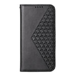 Custodia per telefono in pelle magnetica con struttura in vitello a griglia cubica, For Realme 13 Pro / 13 Pro+ Global, For Realme GT 6 Global, For Realme 12 5G, For Realme 12+