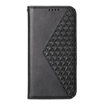 Custodia per telefono in pelle magnetica con struttura in vitello a griglia cubica, For Realme 14 Pro+, For Realme 14 Pro, For Realme C75 / Realme 14x, For Realme 13+