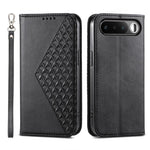 Custodia per telefono in pelle magnetica con struttura in vitello a griglia cubica, For Realme C100 4G, For Realme 16 5G, For Realme C85 5G / Realme 15x 5G, For Realme C85 Pro 4G