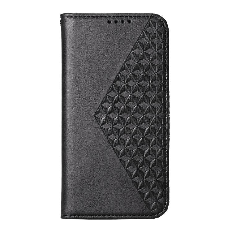 Custodia per telefono in pelle magnetica con struttura in vitello a griglia cubica, For Realme C100 4G, For Realme 16 5G, For Realme C85 5G / Realme 15x 5G, For Realme C85 Pro 4G