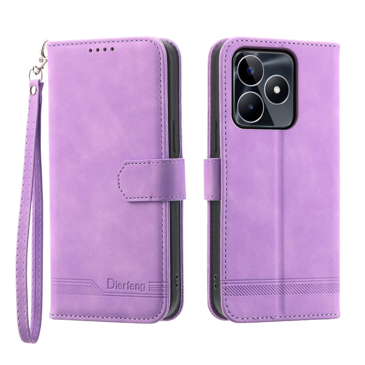 Custodia per cellulare in pelle Dierfeng Dream Line, For Realme C53, For Realme 11 Pro