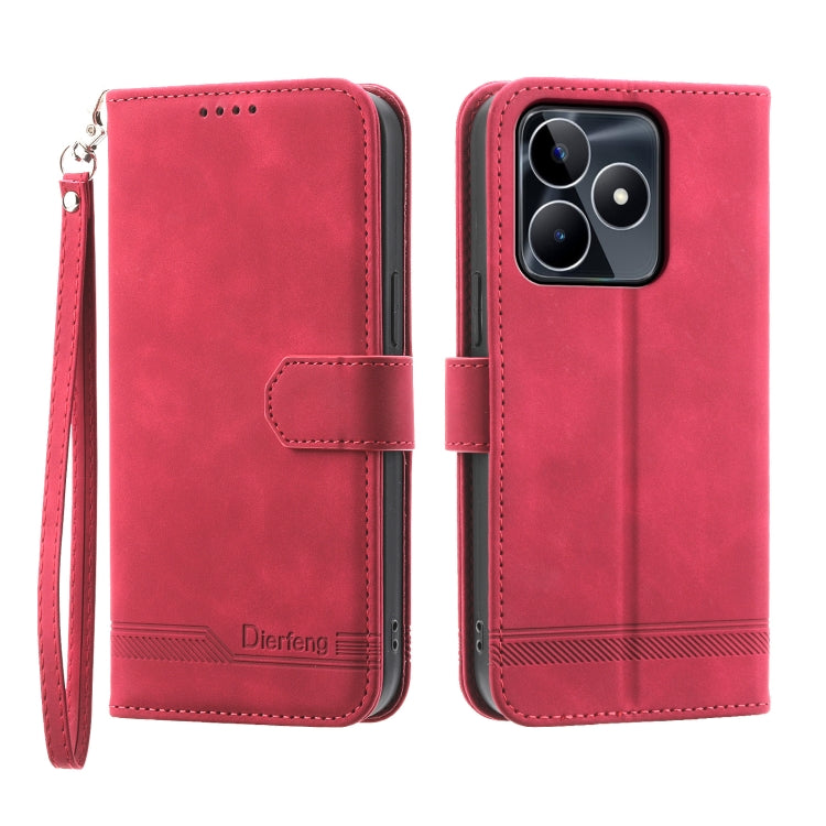Custodia per cellulare in pelle Dierfeng Dream Line, For Realme C53, For Realme 11 Pro