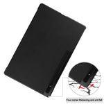 Custodia per tablet in pelle intelligente con supporto a 3 pieghe Custer Pure Color, For Samsung Galaxy Tab S10 Ultra / S9 Ultra
