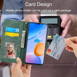 Custodia per cellulare in pelle Dierfeng Dream Line, For vivo V27