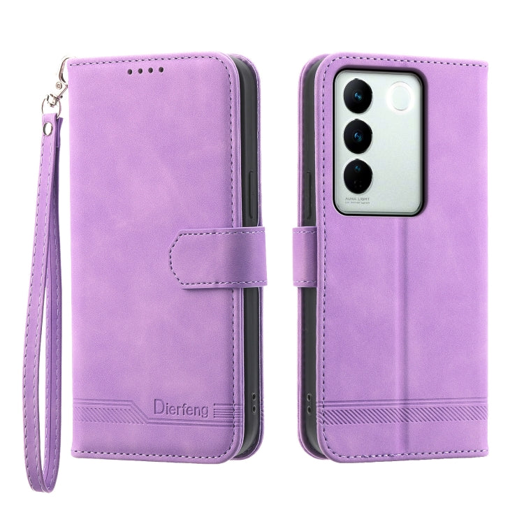 Custodia per cellulare in pelle Dierfeng Dream Line, For vivo V27