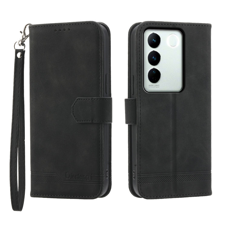 Custodia per cellulare in pelle Dierfeng Dream Line, For vivo V27