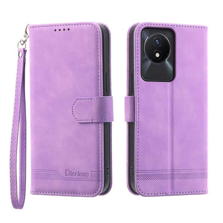 Custodia per cellulare in pelle Dierfeng Dream Line, For vivo Y36, For vivo Y78, For vivo Y02a, For vivo Y56
