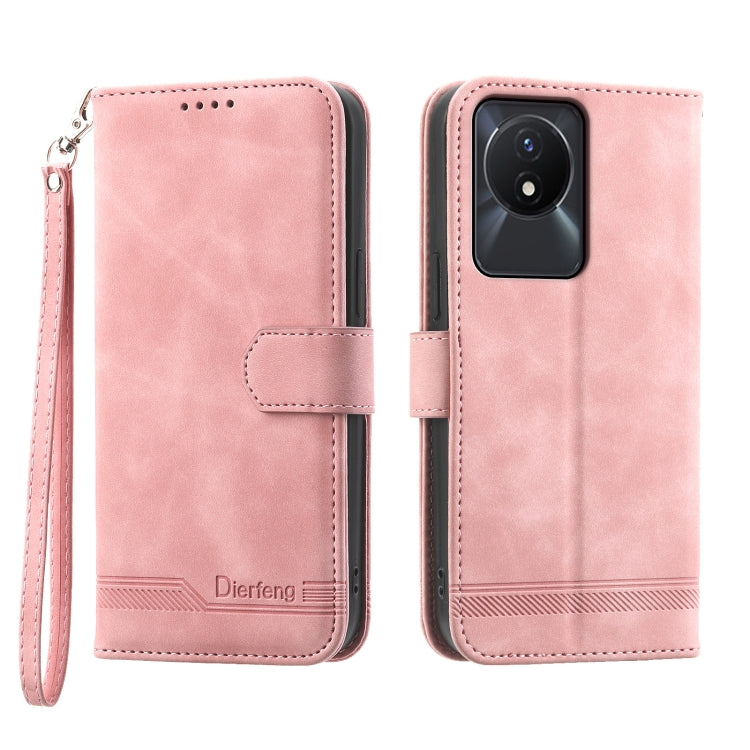 Custodia per cellulare in pelle Dierfeng Dream Line, For vivo Y36, For vivo Y78, For vivo Y02a, For vivo Y56