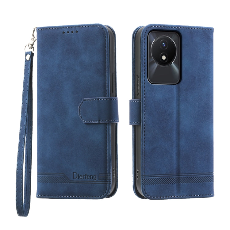 Custodia per cellulare in pelle Dierfeng Dream Line, For vivo Y36, For vivo Y78, For vivo Y02a, For vivo Y56