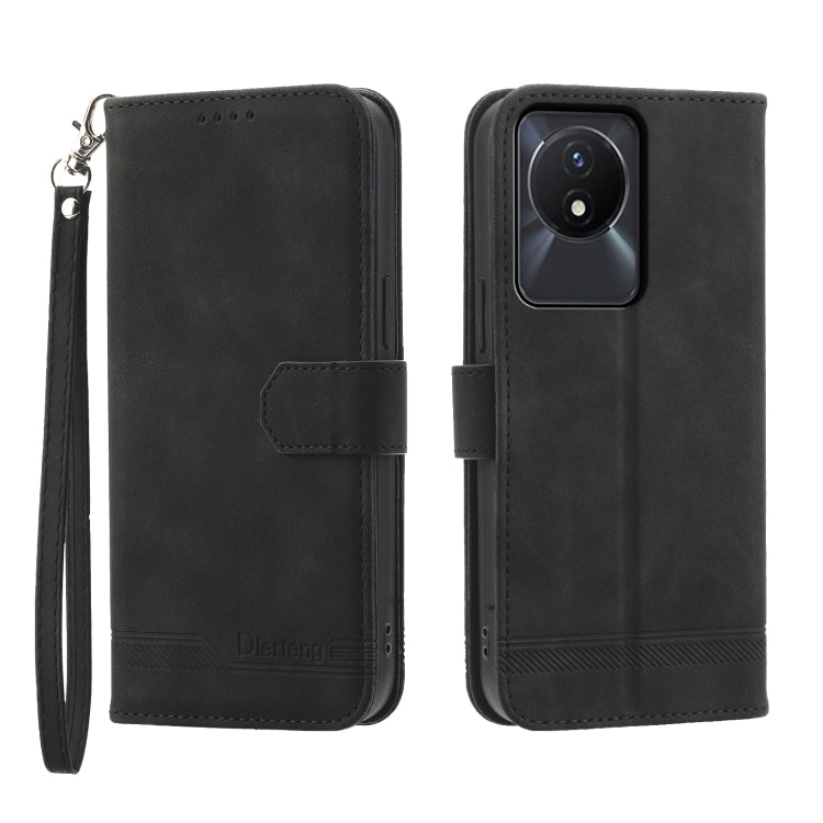 Custodia per cellulare in pelle Dierfeng Dream Line, For vivo Y36, For vivo Y78, For vivo Y02a, For vivo Y56
