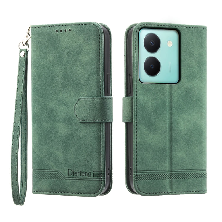 Custodia per cellulare in pelle Dierfeng Dream Line, For vivo Y36, For vivo Y78, For vivo Y02a, For vivo Y56