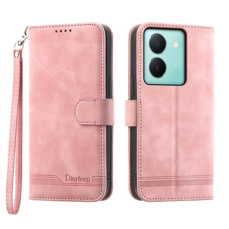 Custodia per cellulare in pelle Dierfeng Dream Line, For vivo Y36, For vivo Y78, For vivo Y02a, For vivo Y56