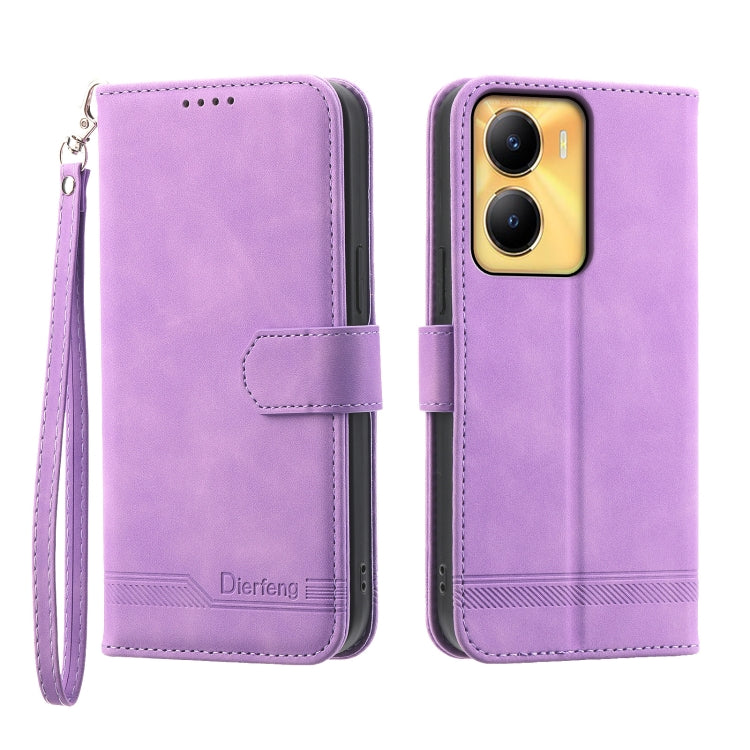 Custodia per cellulare in pelle Dierfeng Dream Line, For vivo Y36, For vivo Y78, For vivo Y02a, For vivo Y56