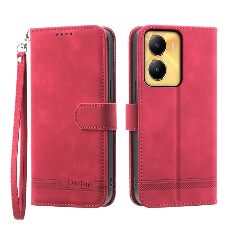 Custodia per cellulare in pelle Dierfeng Dream Line, For vivo Y36, For vivo Y78, For vivo Y02a, For vivo Y56