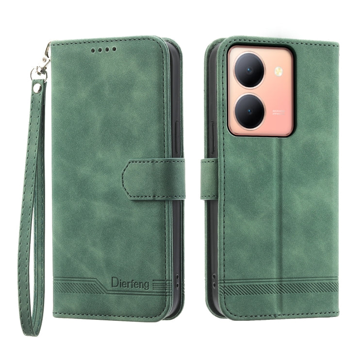 Custodia per cellulare in pelle Dierfeng Dream Line, For vivo Y36, For vivo Y78, For vivo Y02a, For vivo Y56
