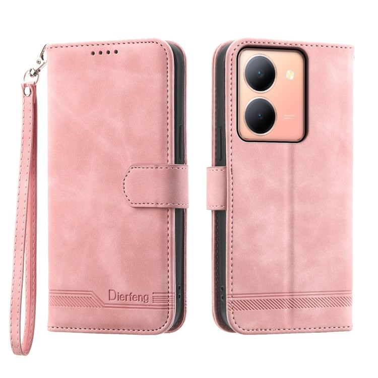 Custodia per cellulare in pelle Dierfeng Dream Line, For vivo Y36, For vivo Y78, For vivo Y02a, For vivo Y56