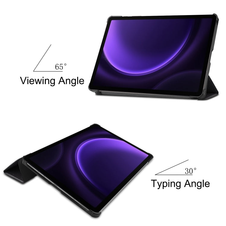 Custodia tablet in pelle con supporto per Galaxy Tab S9 FE