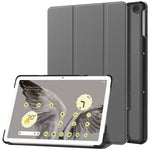 Custodia per tablet in pelle intelligente con supporto a 3 pieghe Custer Pure Color, For Google Pixel Tablet