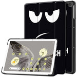 Custodia per tablet in pelle intelligente con supporto a 3 pieghe dipinto da Custer, For Google Pixel Tablet