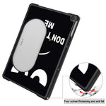 Custodia per tablet in pelle intelligente con supporto a 3 pieghe dipinto da Custer, For Google Pixel Tablet