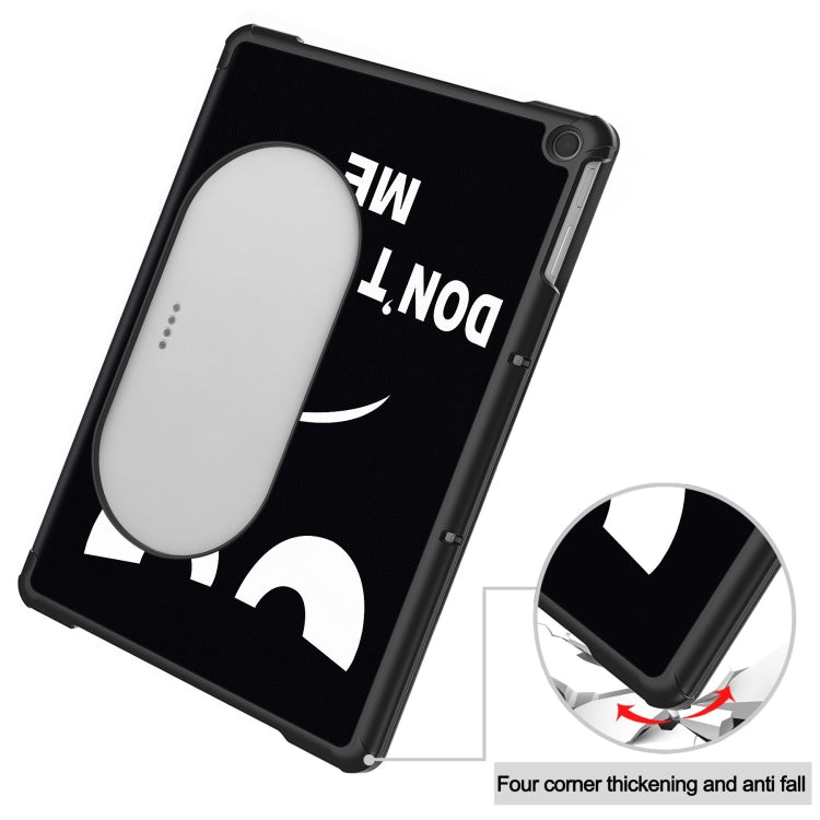 Custodia per tablet in pelle intelligente con supporto a 3 pieghe dipinto da Custer, For Google Pixel Tablet