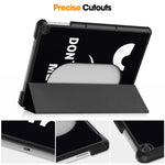 Custodia per tablet in pelle intelligente con supporto a 3 pieghe dipinto da Custer, For Google Pixel Tablet