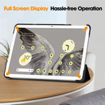 Custodia per tablet in pelle intelligente con supporto a 3 pieghe dipinto da Custer, For Google Pixel Tablet