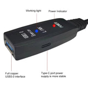 Cavo di prolunga Super Speed USB 3.0 da maschio a femmina, 5m, 10m