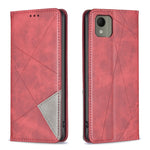 Custodia per telefono in pelle magnetica con trama a rombo, For Nokia G42, For Nokia C110, For Nokia G310, For Nokia C02
