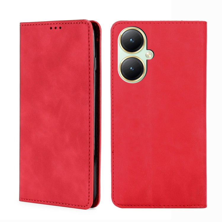 Custodia per telefono in pelle magnetica Skin Feel, For vivo Y100 5G IDN, For vivo Y35+ 5G, For vivo S17 5G / S17 Pro 5G, For vivo iQOO Neo 8 5G / 8 Pro 5G