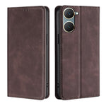 Custodia per telefono in pelle magnetica Skin Feel, For vivo V30e 5G Global, For vivo iQOO Z9x 5G, For vivo iQOO Z9 Turbo, For vivo Y03 4G