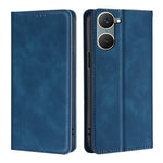Custodia per telefono in pelle magnetica Skin Feel, For vivo V30e 5G Global, For vivo iQOO Z9x 5G, For vivo iQOO Z9 Turbo, For vivo Y03 4G