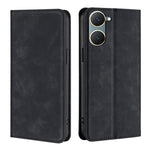Custodia per telefono in pelle magnetica Skin Feel, For vivo V30e 5G Global, For vivo iQOO Z9x 5G, For vivo iQOO Z9 Turbo, For vivo Y03 4G