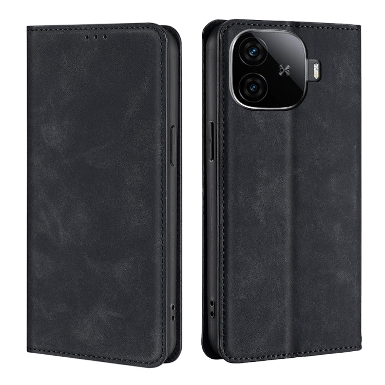 Custodia per telefono in pelle magnetica Skin Feel, For vivo V30e 5G Global, For vivo iQOO Z9x 5G, For vivo iQOO Z9 Turbo, For vivo Y03 4G
