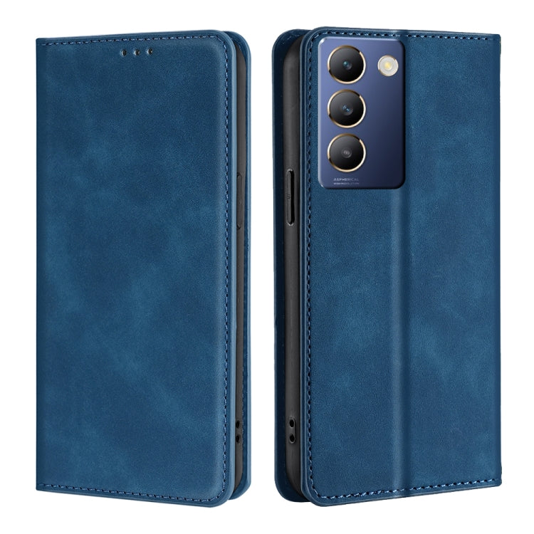 Custodia per telefono in pelle magnetica Skin Feel, For vivo Y100 5G IDN, For vivo Y35+ 5G, For vivo S17 5G / S17 Pro 5G, For vivo iQOO Neo 8 5G / 8 Pro 5G