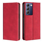 Custodia per telefono in pelle magnetica Skin Feel, For vivo Y100 5G IDN, For vivo Y35+ 5G, For vivo S17 5G / S17 Pro 5G, For vivo iQOO Neo 8 5G / 8 Pro 5G